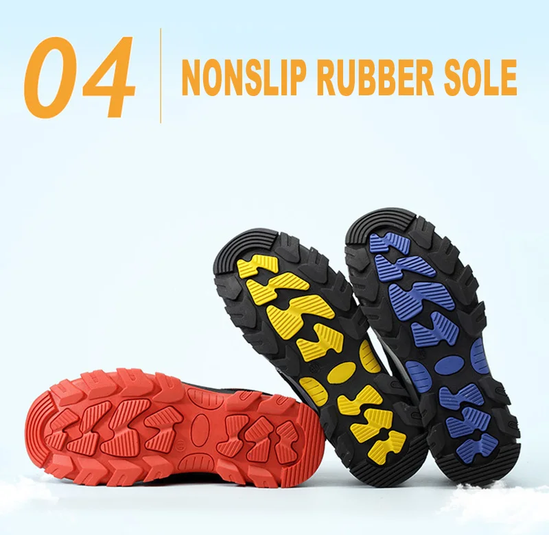 Men's Breathable Steel Toe Cap Safety Shoes Men High Quality Outdoor Antislip Steel Puncture Proof Construction Boots Work Shoes (5)