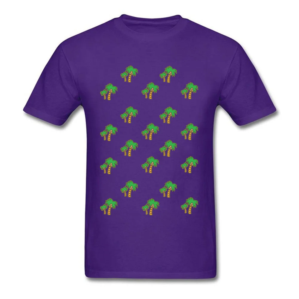 Mens Tops Tees Palm tree dream 2018 New Fashion Casual T-shirts 100% Cotton Short Sleeve Cool Tee Shirts O Neck Palm tree dream purple