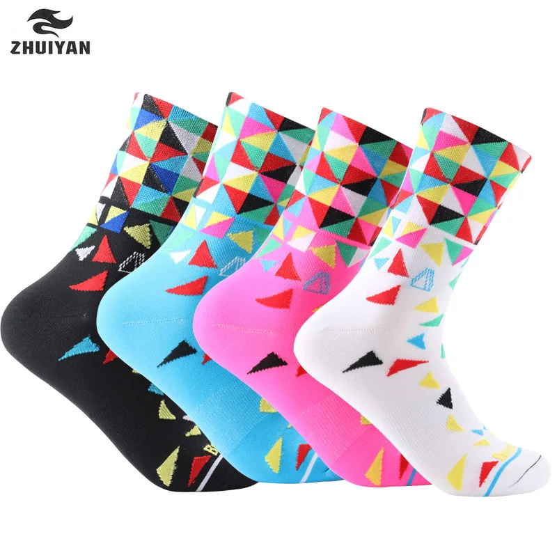 

8 colors New Cycling Socks Male Female Professional Outdoor Sports Basketball Socks Mountain Bike Race Socks S10