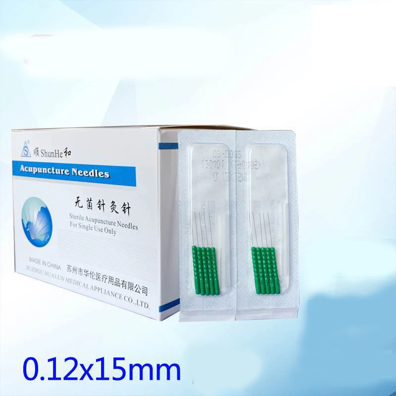 Colored plastic handle disposable acupuncture needle face needle with tube 500pcs Size 0.16*7/13mm/0.12*7/15mm disposable acupuncture needle