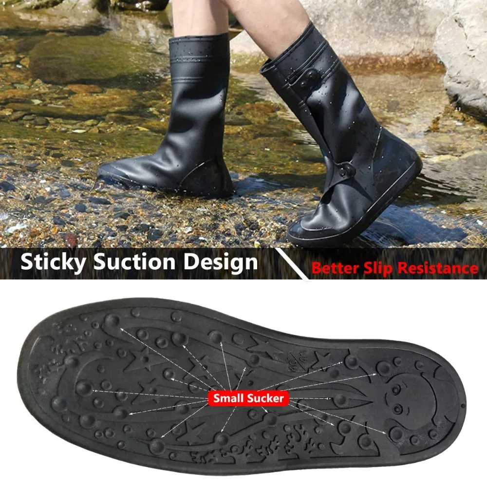 Slip-Resistant Overshoes with Excellent Elasticity and Foldable 5