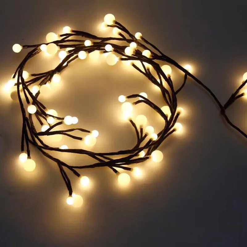 2.5M 72LED Rattan branches led string light Waterproof Holiday light Outdoor Fairy Lights For Christmas Party Wedding Decoration 2.5M 72LED Rattan branches led string light Waterproof Holiday light Outdoor Fairy Lights For Christmas Party Wedding Decoration