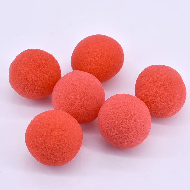 50 Pz/Lotto 4.5Cm Super Soft Sponge Balls (Rosso) Trucchi Magici Che Appariscono Vanish Magie Stage Street Gimmick Illusion Comedy Prop