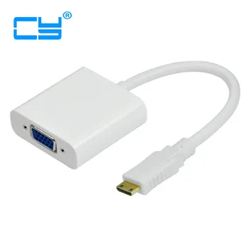 

Mini hdmi input to VGA female output projectors monitors adapter for tablet MP4