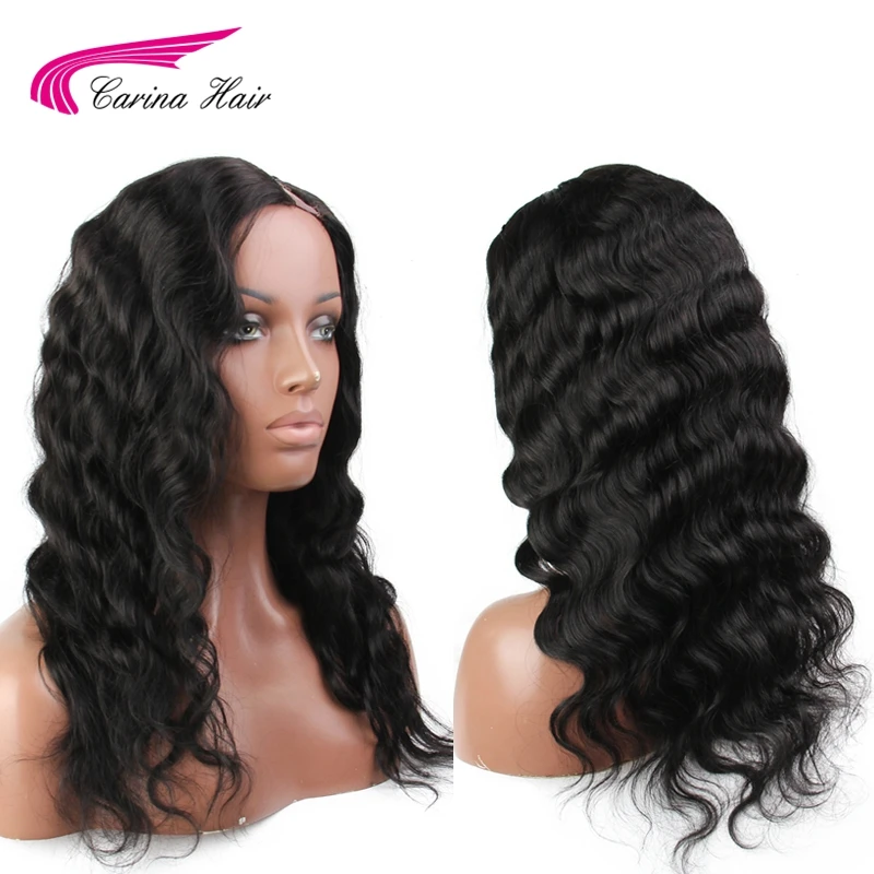 Online Carina Brasil Tubuh Gelombang 2*4 Ukuran U Bagian Renda Depan Wig Tidak Ada Renda Remy Rambut Manusia Wig dengan alami Rambut U Bagian Wig Online Carina Brasil Tubuh Gelombang 2*4 Ukuran U Bagian Renda Depan Wig Tidak Ada Renda Remy Rambut Manusia Wig dengan alami Rambut U Bagian Wig