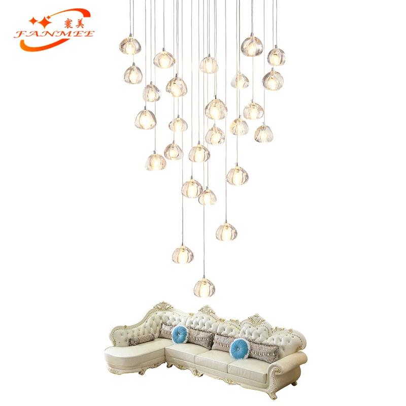 

Luxury Modern Crystal Chandelier Lighting Stair Cristal Chandelier Hanging Light Staircase Chandelier Lamp Ceiling Chandeliers