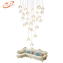 Luxury Modern Crystal Chandelier Lighting Stair Cristal Chandelier Hanging Light Staircase Chandelier Lamp Ceiling Chandeliers new design led crystal light ceiling crystal chandelier modern home chandeliers