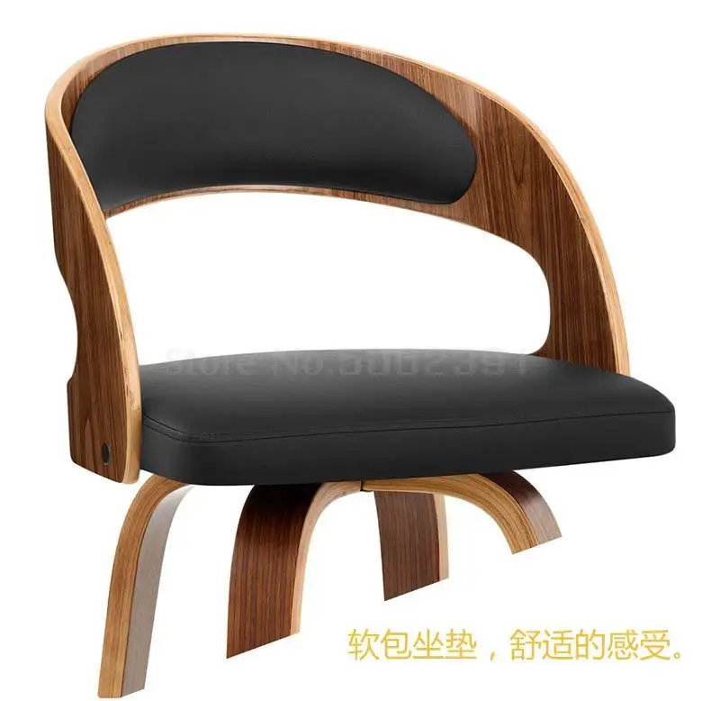 Скандинавский барный стул из массива дерева барный стул спинка стойка барная стойка передний Кассовый Стенд бытовой поворотный стул