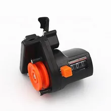 1 pçs 0-999m 6cm pesca linha profundidade finder contador ferramenta de pesca enfrentar comprimento medidor contador