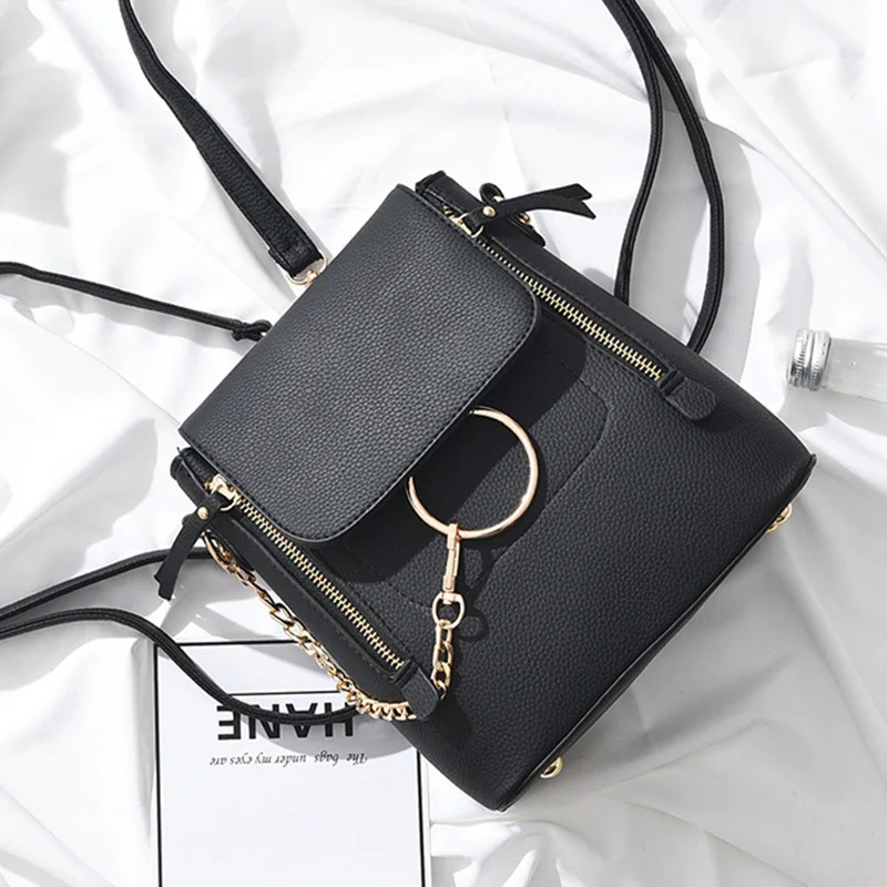 

black red ponk Two-shoulder bag new fashion women's bag trend leisure travel shoulder bag
