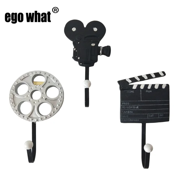 Free Shipping Decorative Wall hooks Hanger old film cut