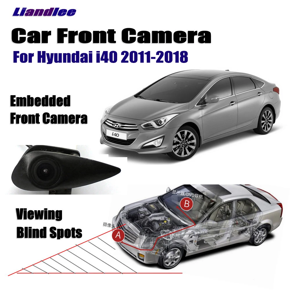 Авто камера для hyundai I40 2011- 2012 автомобиля вид спереди Логотип встроенный(не обратный задний парковочная камера