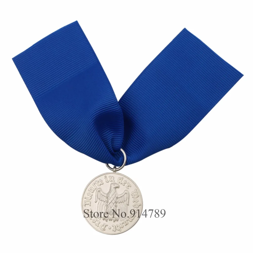

WW2 German Heer 4 Year Service Medal with Ribbon Wehrmacht long-Service Award 1957 Veterans Version-36326