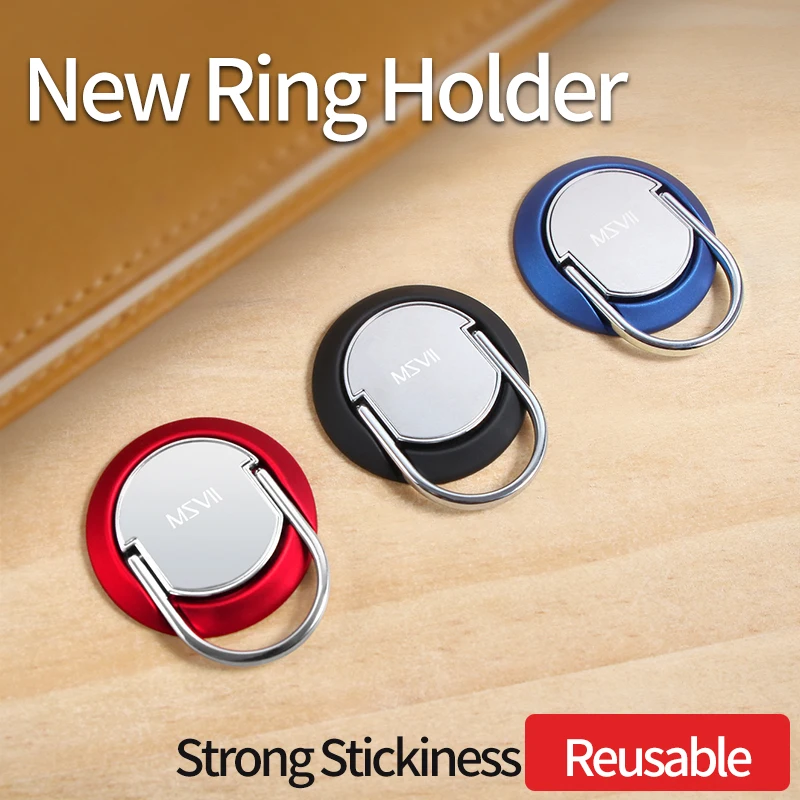 

Metal Ring Desk Holder Car Magnetic Holder 360 Degree Rotation Finger Ring Holder For Phone Case Cover Universal Accessories