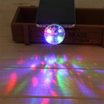 

Mini USB led Party Lights Portable Crystal Magic Ball Home Party Karaoke Decorations Colorful Stage LED Disco Light