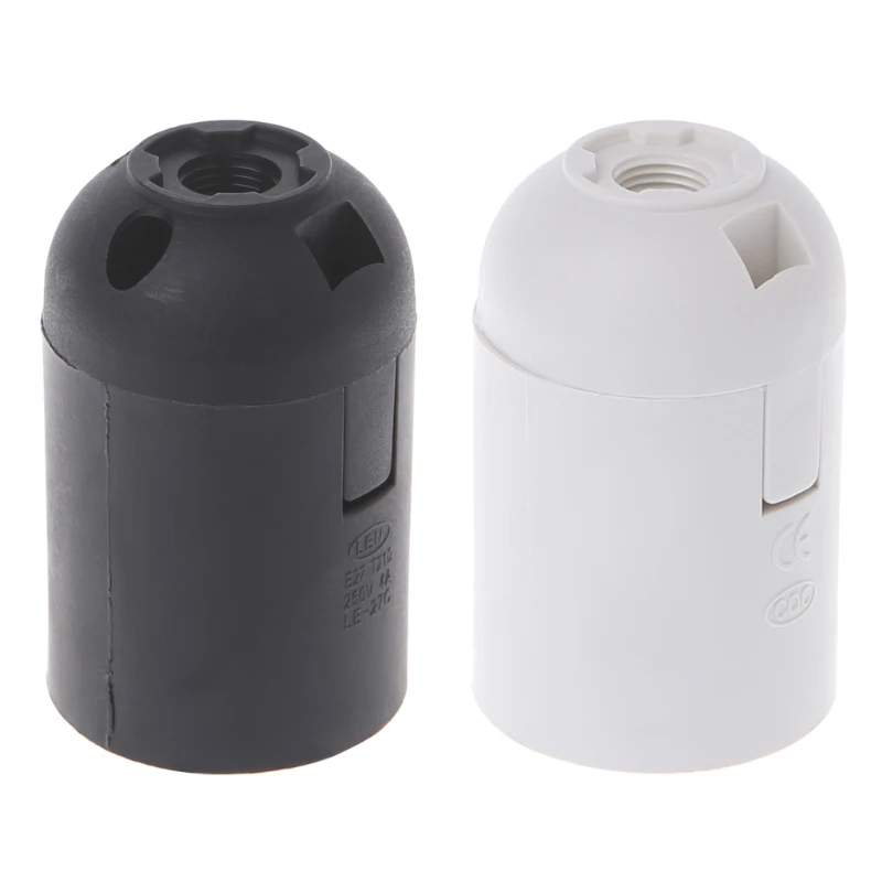 

E27 Edison Lamp Bulb Holder Socket White/Black Pendant Ceiling Light Vintage