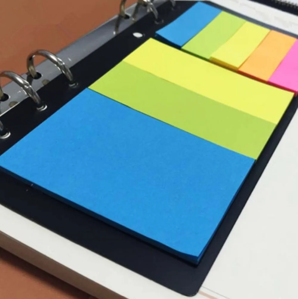 

B5 A5 A6 Sticky Notes Planner Schedule 6 Holes Binder Diary Memo Divider Sticker for Loose Leaf Spiral Notebook