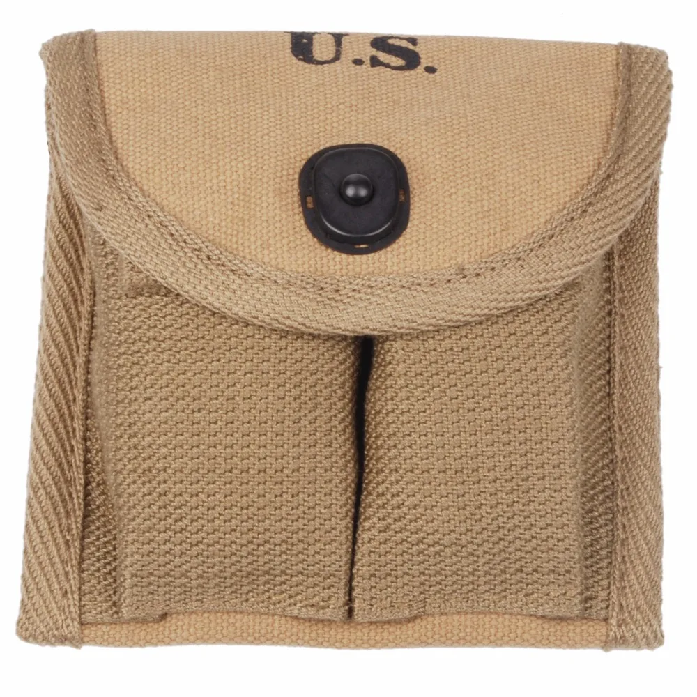 

WWII US M1 CARBINE BUTTSTOCK TYPE CANVAS AMMO MAGAZINE POUCH