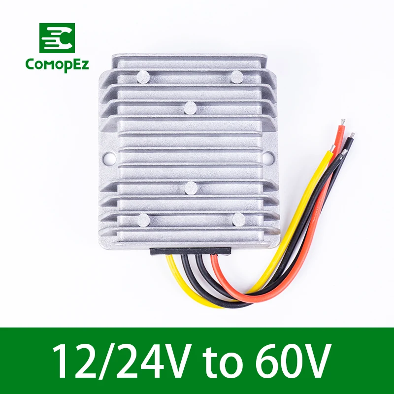 

DC DC Converter 12V-24V to 60V 1A 2A Step Up Boost Regulator Waterproof Voltage Transformer for Car Radio Solar Panel