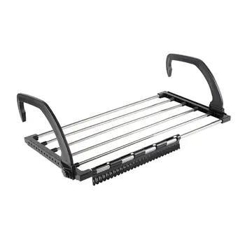 

Stainless Steel Shoe Drying Rack Balcony Clothes Hanger Indoor Window Laundry Towel Diaper Storage Rack