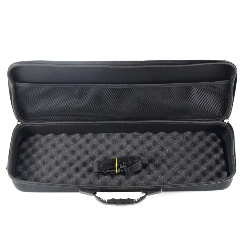 Tanie Przenośne zewnętrzne torby wędkarskie EVA odporna na wstrząsy wędka i kołowrotek torba z uchwytem z paskiem Pole futerał do przechowywania Crossbody Pesca PJ158