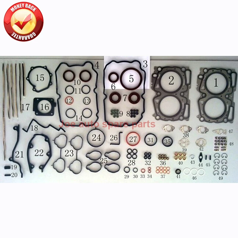 

EJ25 Engine Full gasket set kit Overhaul for Subaru Forest Baja Legacy Impreza Outback 2458CC 2.5L 1999-2003 10105-AA160