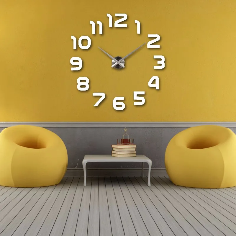 Топ Мода Новинка Современные Часы настенные наклейки часы reloj de pared домашнее украшение horloge иглы кварцевые