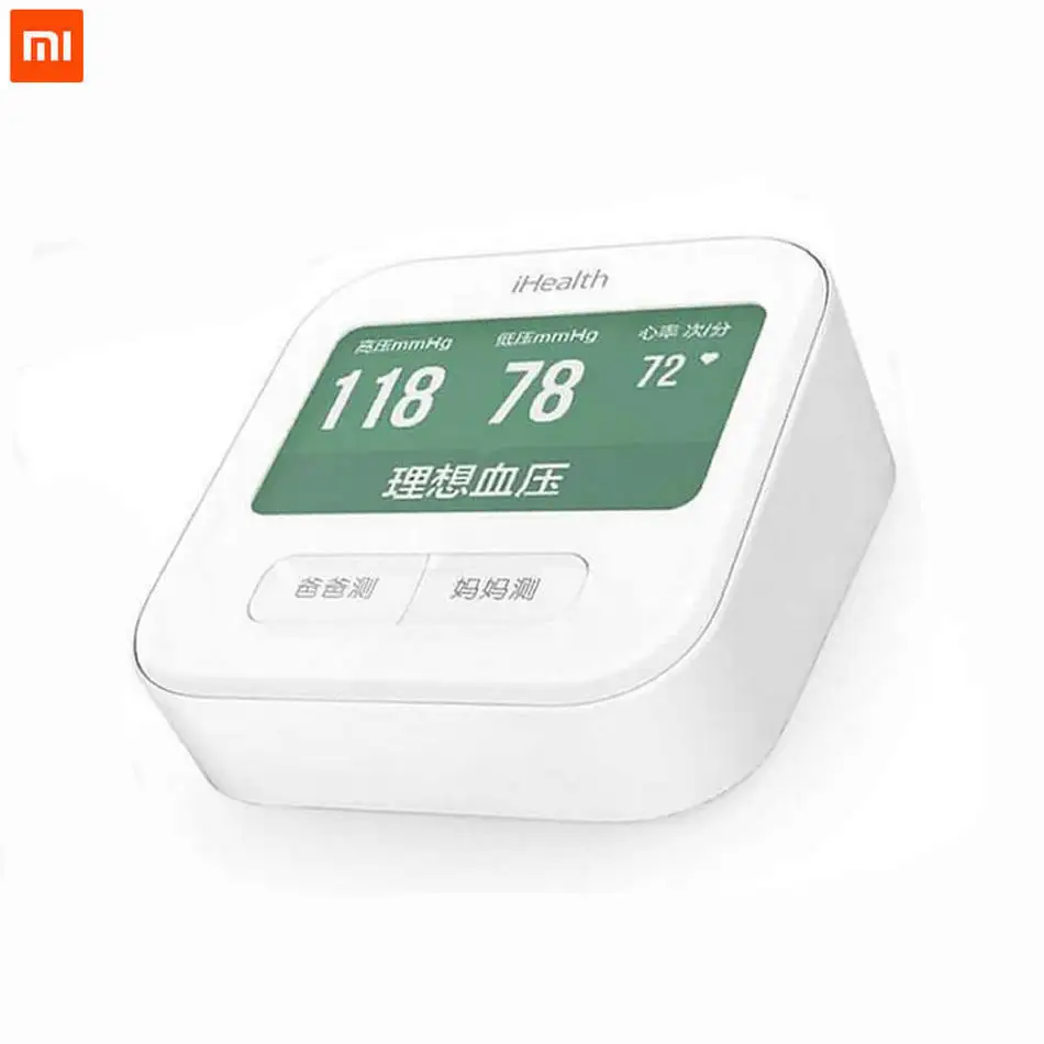

Original Xiaomi Mijia iHealth Smart Blood Pressure Pulse Monitor Portable Digital Upper Blood Pressure Meters Control by App