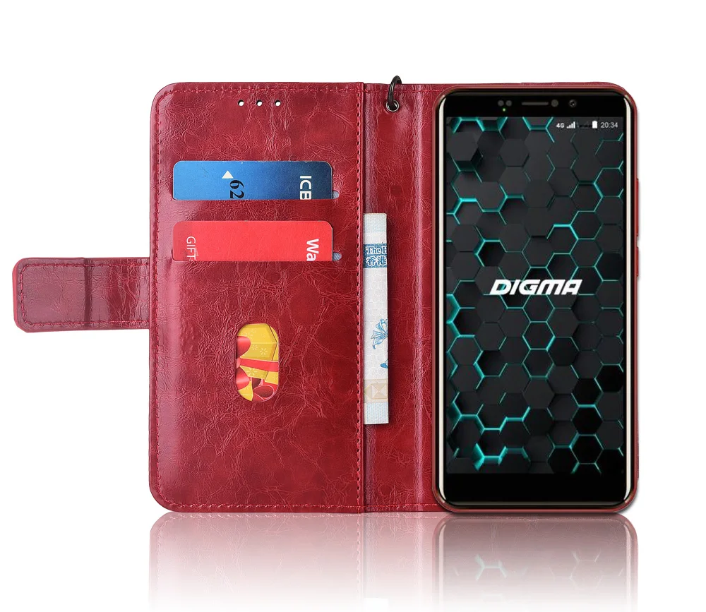 Кожаный чехол книжка для Digma LINX Pay 4G чехлы с цветочным принтом 100% специальный