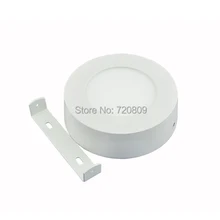 10 шт./лот 6 Вт поверхностного монтажа круглый светодиодный Панель потолочный светильник Чистый/теплый белый