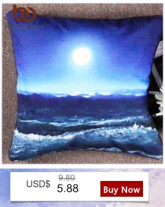 BeddingOutlet Moon And Ocean Duvet Cover Set Bed Spread Cool 3D Print Bedlinen Soft Blue Bedding Set 3pcs Twin Full Queen King