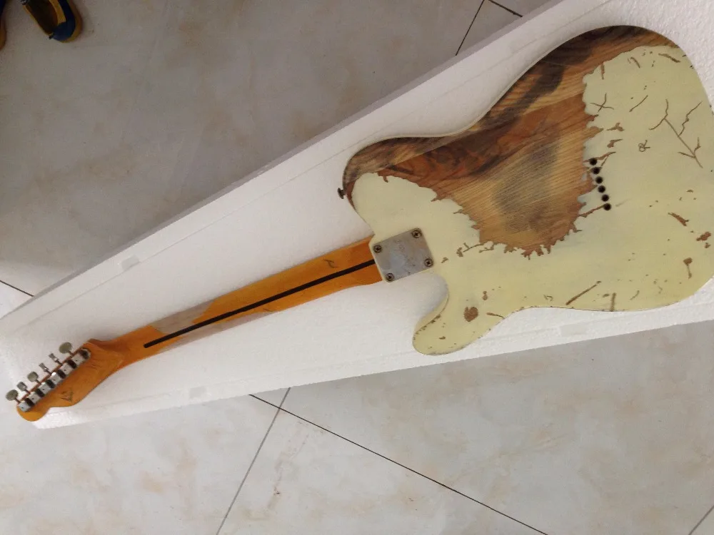 FD Relic Handmade Electric Guitar Cream Color Humbucker Neck Pickups Heirloom Aged Collector Limited Tele In From Sports Entertainment On FD Relic Handmade Electric Guitar Cream Color Humbucker Neck Pickups Heirloom Aged Collector Limited Tele In From Sports Entertainment On