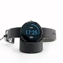 QI Беспроводное зарядное устройство для motorola мобильность moto360 Смарт-часы