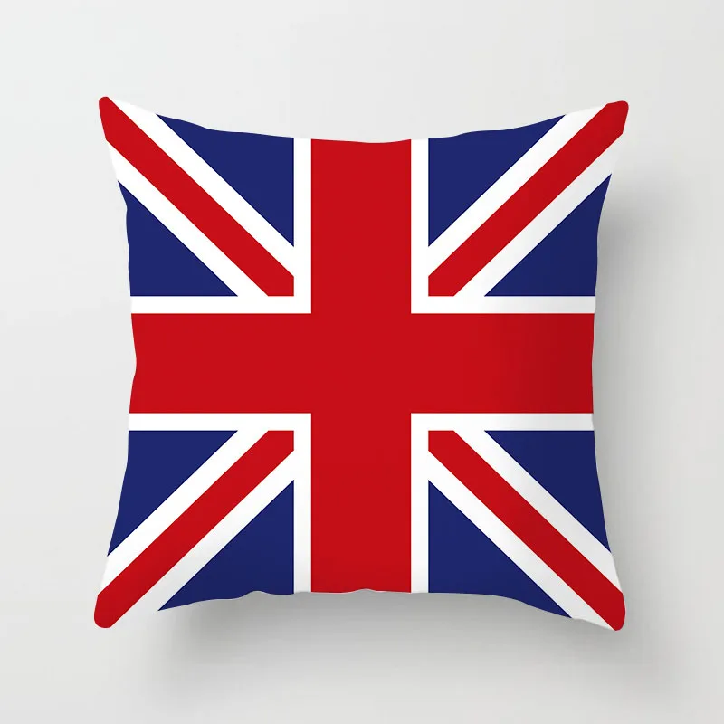 

mling 1PC 45*45cm Square Decorative Throw Pillow Case Geometric Striped Print Flower Pillowcase for Home