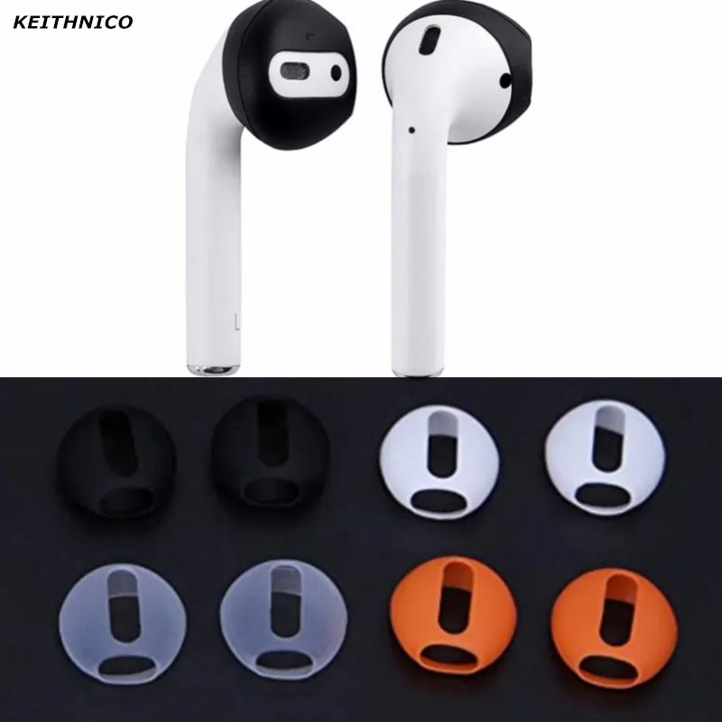 4Pairs Anti slip Ultrathin Silicone Ear Tips Earphone