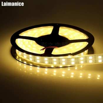 

12V 5M 5050 SMD Double Row 600LEDs white/warm white RGB Waterproof IP30/IP67 Flexible LED Strip Lights 120LEDs/M Tape