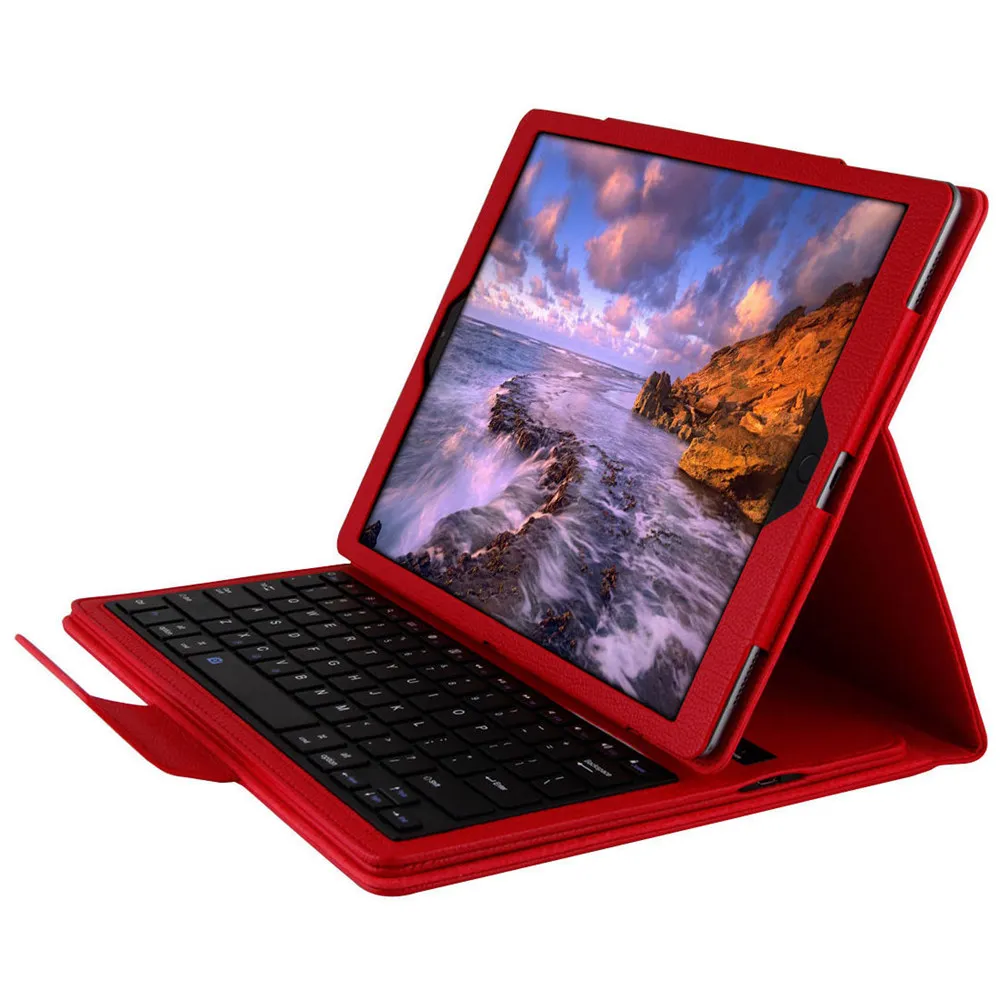 Для iPad Pro 12 9 2015 2017 2 в 1 Folio Smart PU кожаный защитный чехол подставка + Съемная