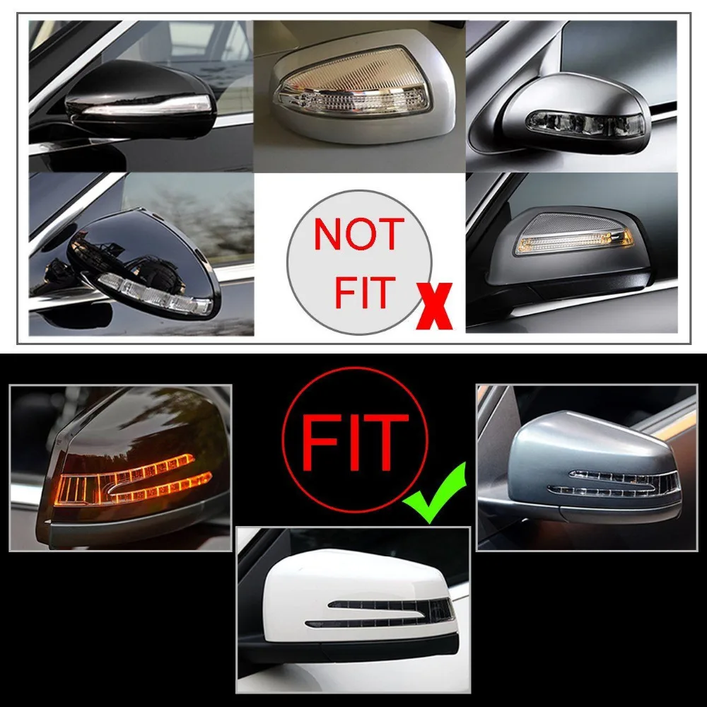 Крышки зеркала заднего вида + сигнальная лампа для Mercedes Benz W204 W221 2009 2014 C300 C350 S350 S450