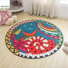 AOVOLL ковры для Гостиная мягкий креативное милое круглые коврики для дома ковровое покрытие двери коврик нежной области коврик ковер в детской комнате