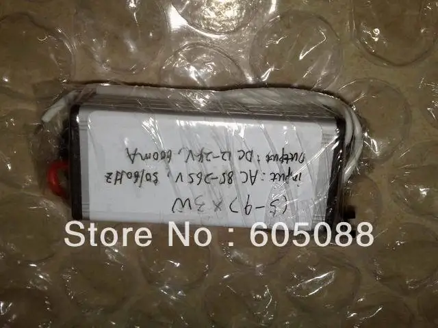

27w constant current led power supply DC12/24v 600mA reliable led driver for (5-9)*3w high power led ceiling light 10pcs/lot