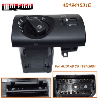 

WOLFIGO New Headlight Head Light Fog Lamp Control Switch For AUDI A6 C5 1997 1998 1999 00 01 02 03 2004 4B1 941 531E,4B1941531E