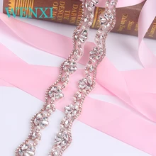 10 YARDS WENXI Wholesale Crystal Rhinestone Trim With Pearls Beaded Rhinestone font b Bridal b
