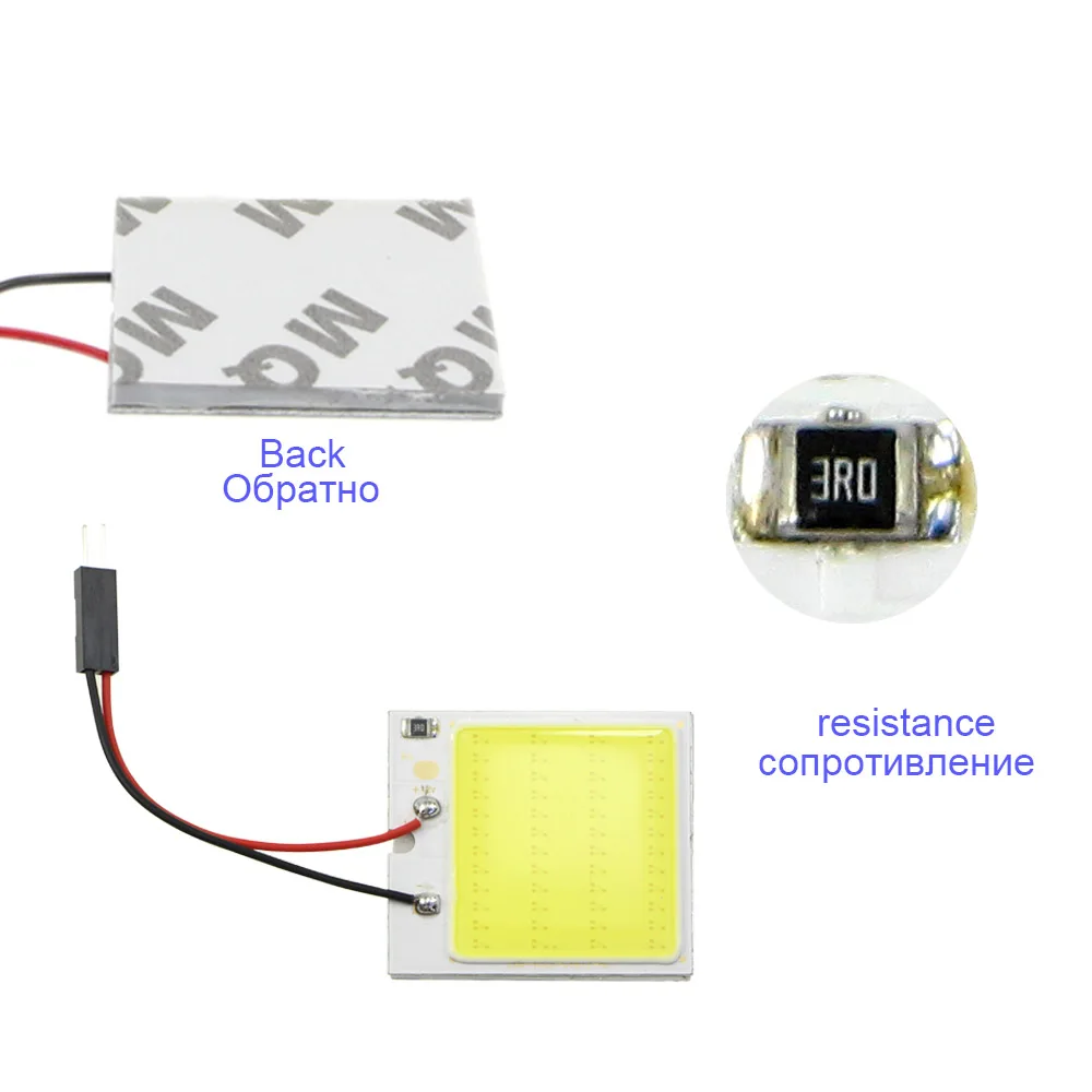 KEIN T10 w5w C3W C5W C10W BA9S T4W фестонная автомобильная светодиодная лампа COB индикатор