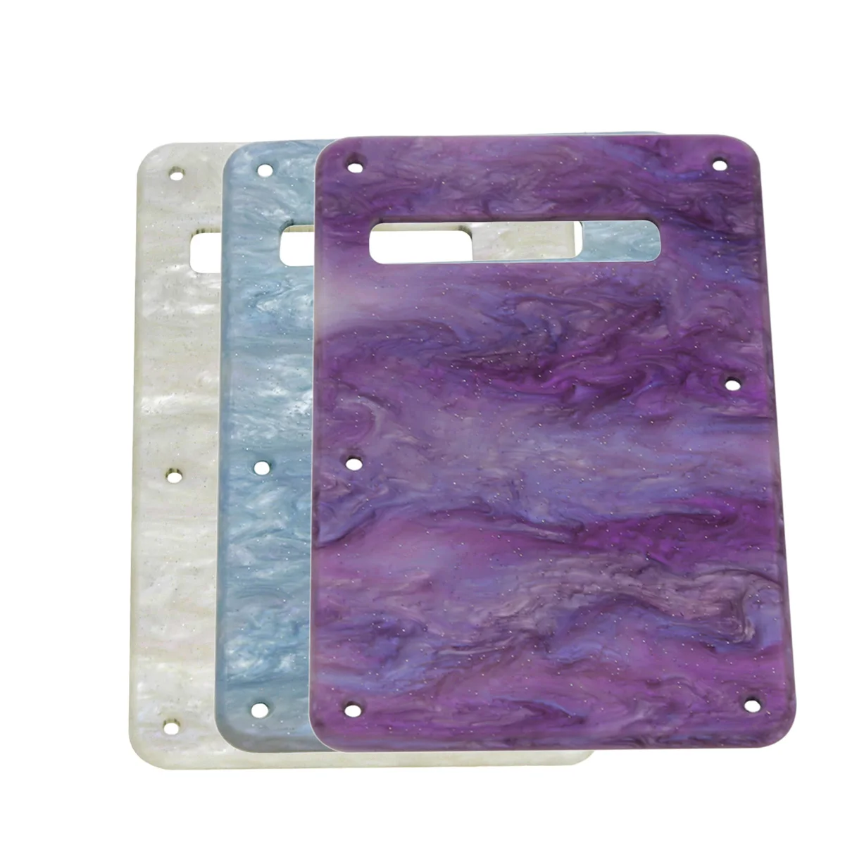 

FLEOR 1PCS Colorful Shellfish Guitar Back Plate Tremolo Cavity Cover 1Ply with Screws for Strat Guitar Parts