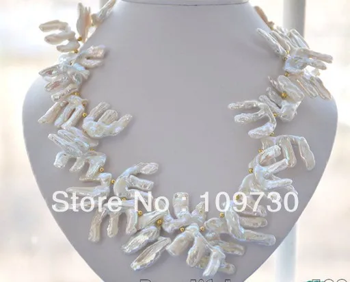 

Jewelry 0012264 Angel wings white REBORN PEARL NECKLACE
