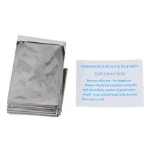 210 см x 130 см портативное водонепроницаемое аварийное одеяло ветрозащитное спасательное термальное майларовое одеяло s спасательное на открытом воздухе