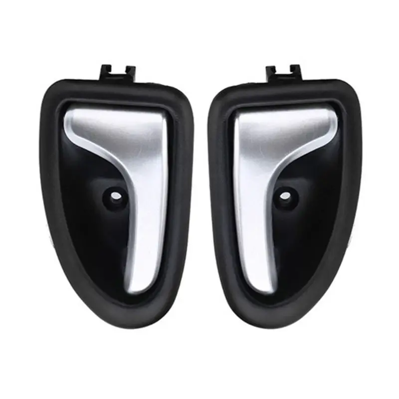 

1 Pair Left / Right Black Chrome Car Cable Type Interior Door Handle For Renault for Renault Clio 2000-2009