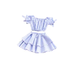 2PCS Cute Baby Newborn Cothing Set Summer Girl Clothes Ruffle Bowknot Plaid Top Tutu Skirt Sets Toddler Princess Tutu Pettiskirt цена 2PCS Cute Baby Newborn Cothing Set Summer Girl Clothes Ruffle Bowknot Plaid Top Tutu Skirt Sets Toddler Princess Tutu Pettiskirt цены онлайн