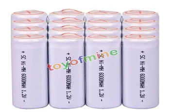 

2/4/6/10/14/16pcs Sub C SubC With Tab 6000mAh 1.2V Ni-MH Rechargeable Battery White High Power