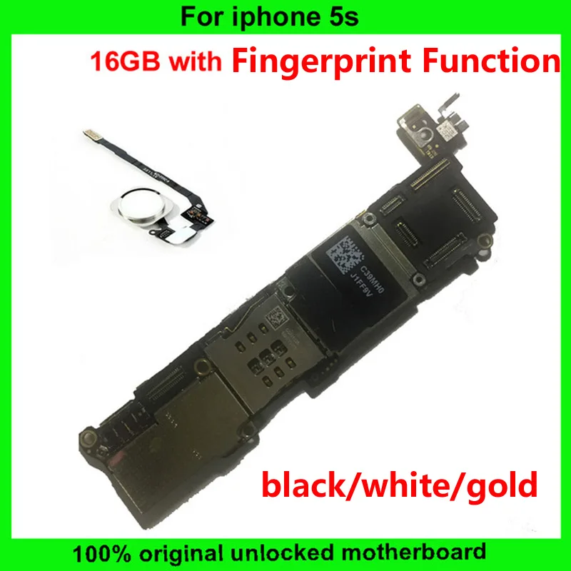 

16GB 100% Original Unlock Mainboard For iPhone 5S+Chips Motherboard With / Without Touch ID IOS System For iphone 5S Logic Board